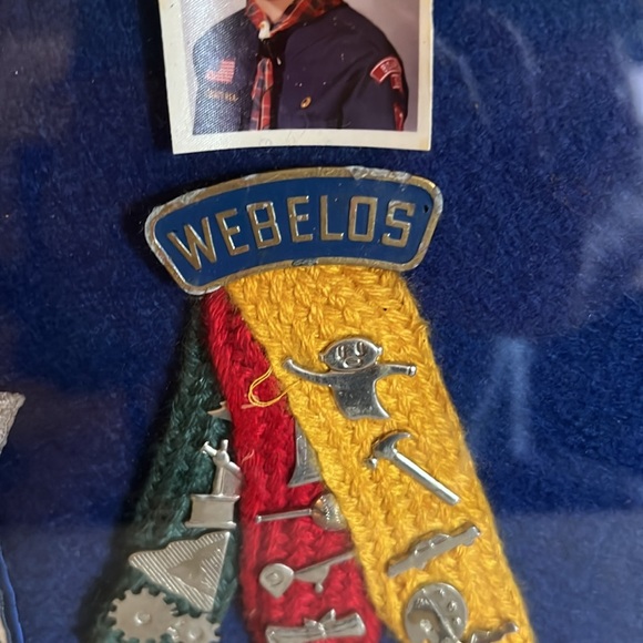 70s Vintage framed Boyscout Webelos patches badges pins merits - Picture 11 of 13